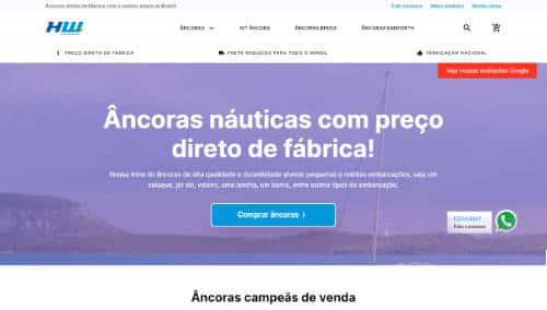 site ancoras.com.br loja ecommerce